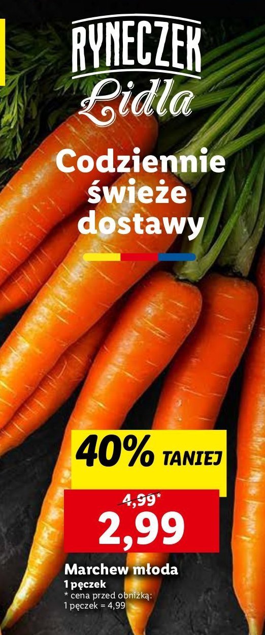 Marchew młoda promocja w Lidl