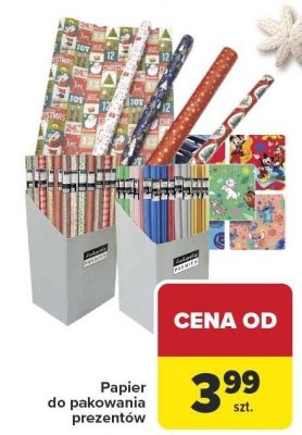 Papier do pakowania prezentów promocja w Carrefour
