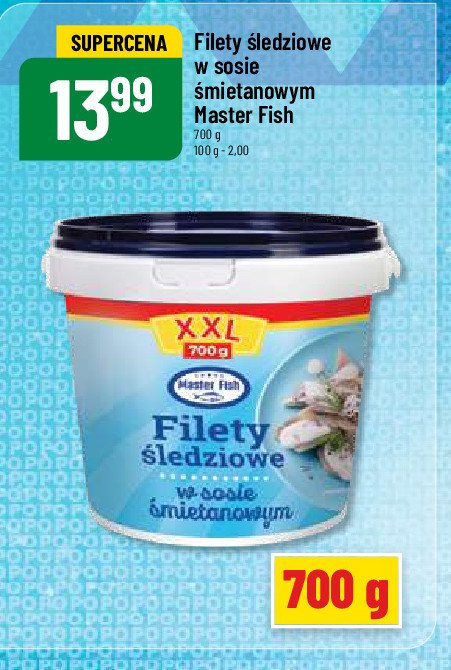 Filety śledziowe w śmietanie Master fish promocja