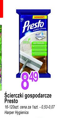 艢ciereczki do kamienia i pod艂贸g Presto clean Presto harper hygienics promocja