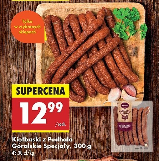 Kiełbasa z podhala Kraina wędlin promocja w Biedronka