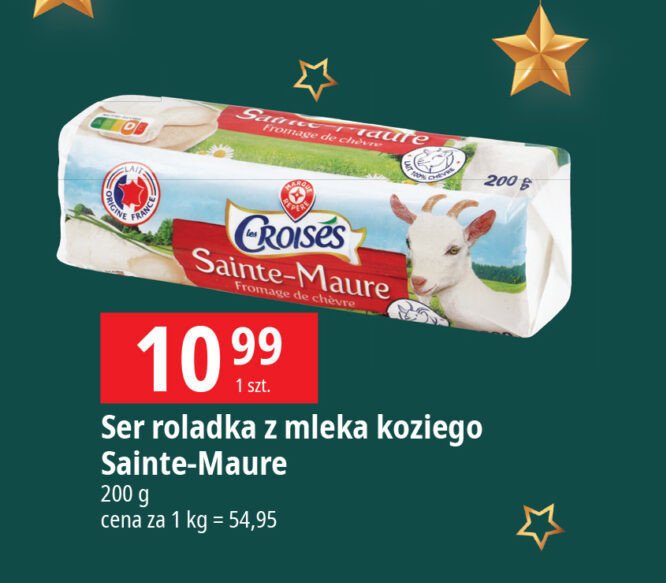 Ser kozi sainte maure Wiodąca marka croises promocja w Leclerc