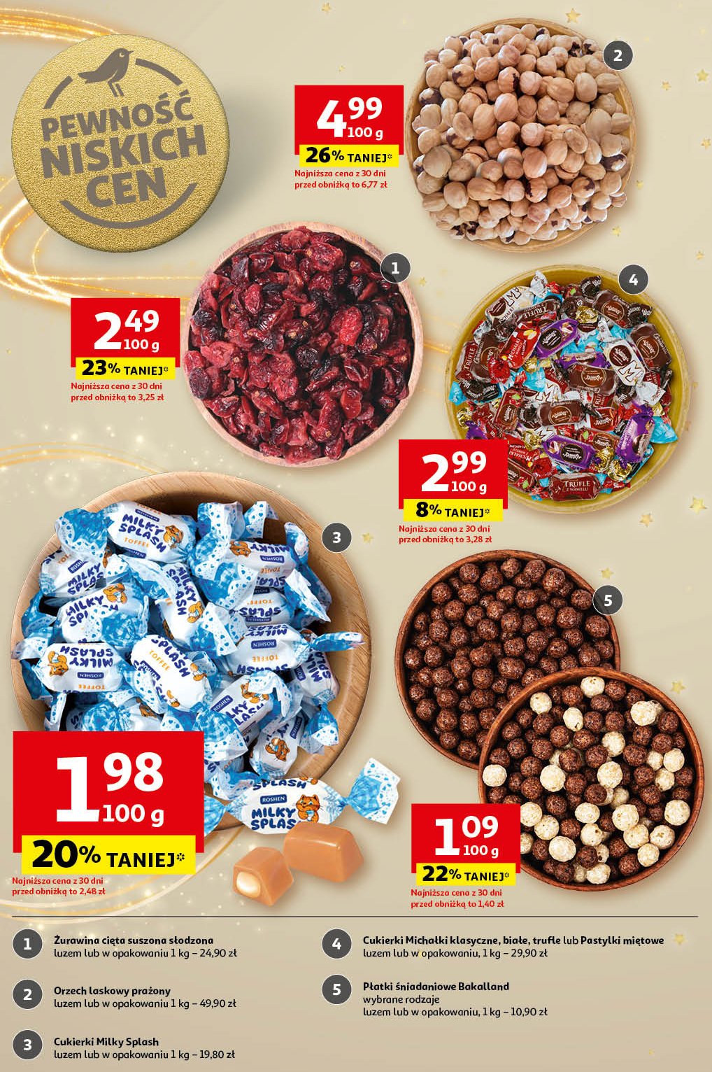 Cukierki Wawel michałki z wawelu białe promocja w Auchan