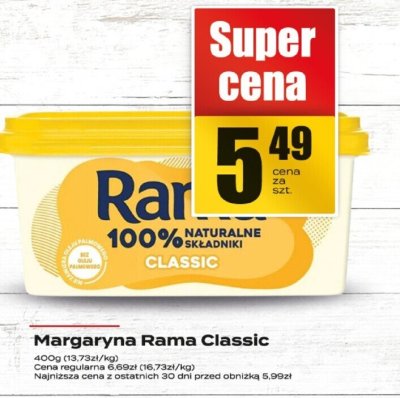 Margaryna Rama Classic promocja w Supeco
