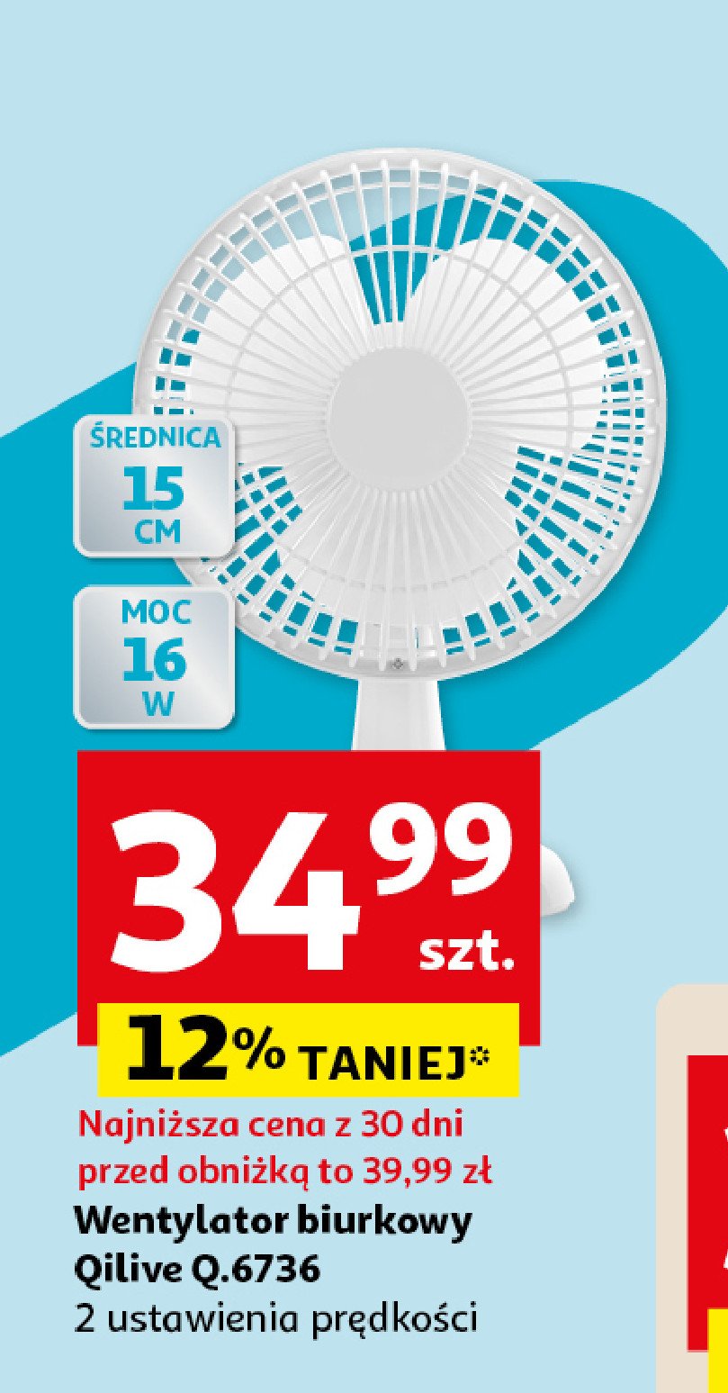 Wentylator q.6736 Qilive promocja