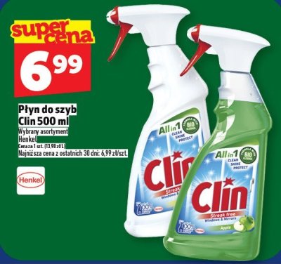 Płyn do szyb Clin 500 ml promocja w TOPAZ