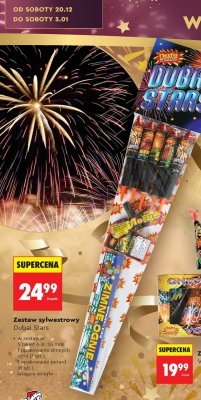 Zestaw sylwestrowy Dubai Stars promocja w Biedronka