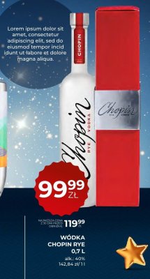 Wódka Chopin Rye 0,7 L promocja w Duży Ben