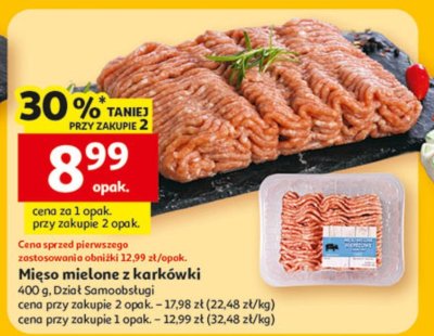 Mięso mielone z karkówki promocja w Auchan
