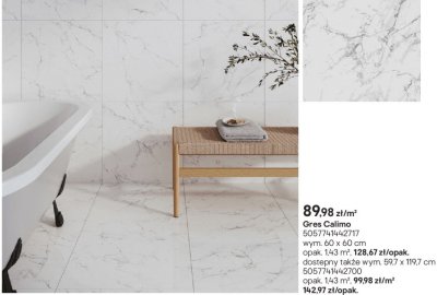Płytki Gres Calimo 60x60 cm promocja w Castorama