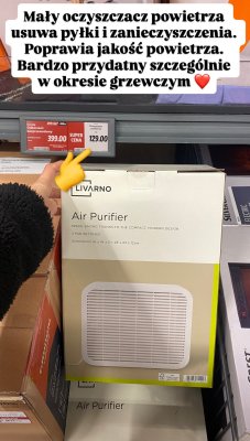 Oczyszczacz powietrza LIVARNO Air Purifier promocja w Lidl