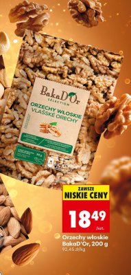 Orzechy włoskie BakaD'Or promocja w Biedronka