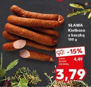 Kiełbasa z kaczką Sława promocja