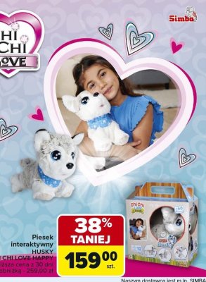 Piesek interaktywny HUSKY CHI CHI LOVE promocja w Carrefour