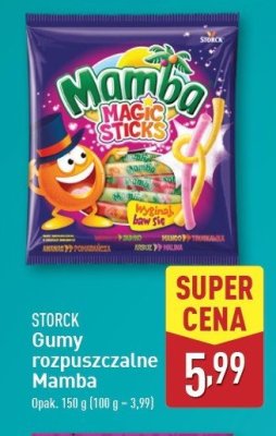 Guma rozpuszczalna owocowa Mamba magic sticks promocja