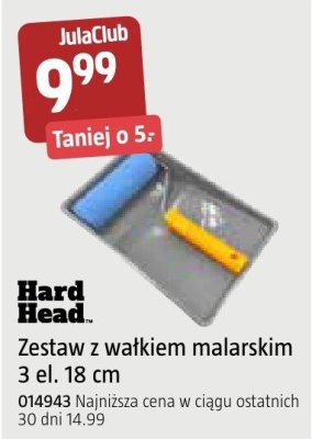 Zestaw z wałkiem malarskim Hard Head 3 el. 18 cm promocja w Jula