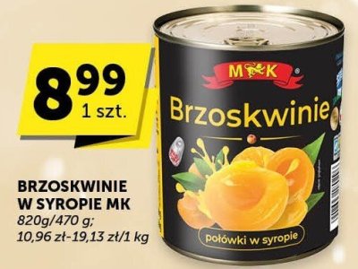Brzoskwinie w syropie MK promocja w ABC