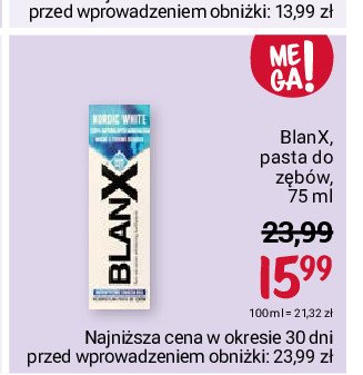 Pasta white shock Blanx promocja