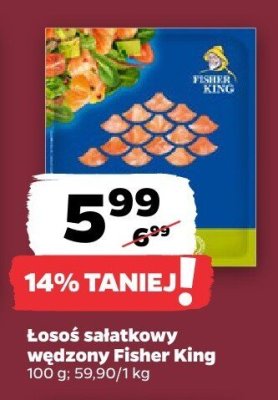 Łosoś sałatkowy wędzony promocja w Netto