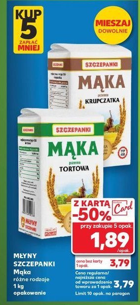 Mąka tortowa Szczepanki promocja w Kaufland