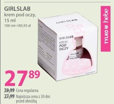 Krem pod oczy GIRLSLAB krem pod oczy promocja w Hebe