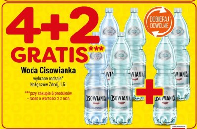 Woda Cisowianka, 1,5l promocja w POLOmarket