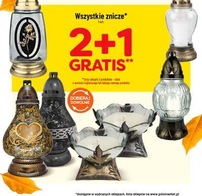 Znicze wszystkie rodzaje promocja w POLOmarket