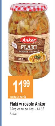 Flaki wo艂owe w rosole ANKOR promocja
