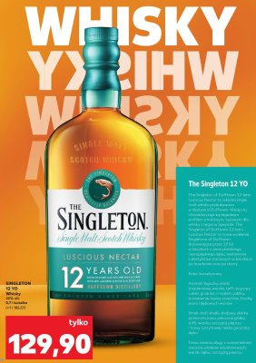 Whisky Single Malt Scotch Luscious Nectar 12 Years Old promocja w Kaufland