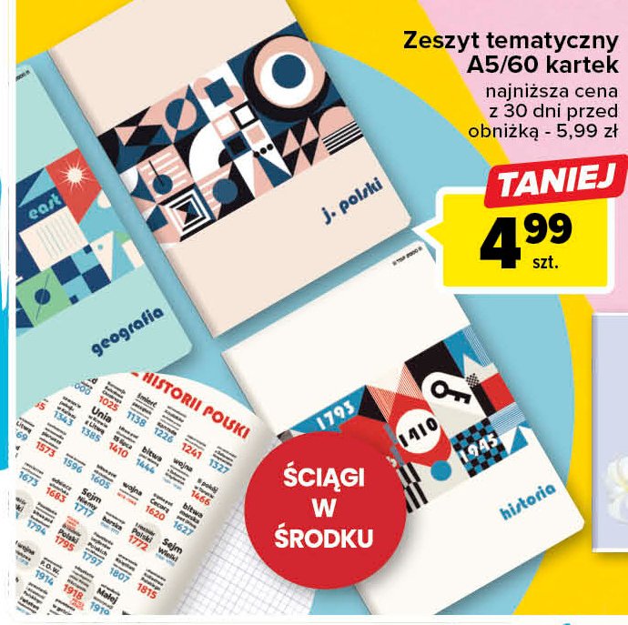 Zeszyt tematyczny a5/60 kratka j. polski Top-2000 promocja