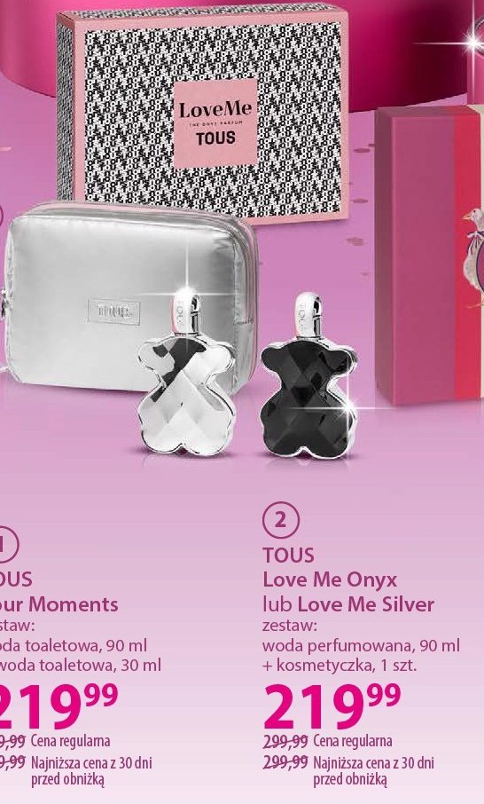 Zestaw w pude艂ku love me silver TOUS ZESTAW promocja