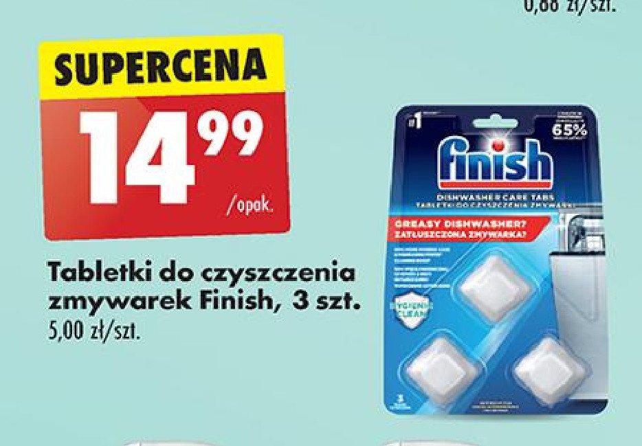 Tabletki do czyszczenia zmywarki Finish do czyszczenia zmywarek promocja