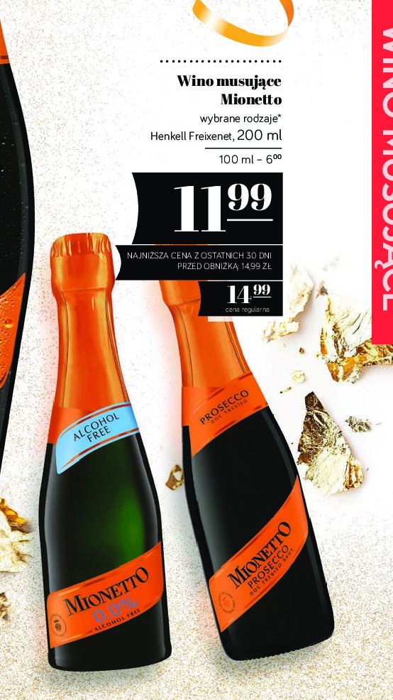 Wino Mionetto prosecco promocja w POLOmarket