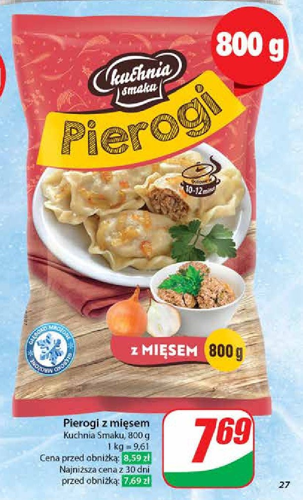 Pierogi z mięsem Kuchnia smaku promocja w Dino