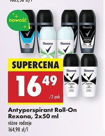 Antyperspirant black + white Rexona invisible promocja