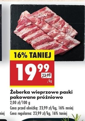 呕eberka wieprzowe paski promocja