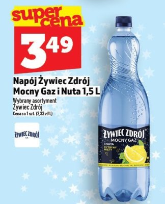 Napój Żywiec Zdrój Mocny Gaz i Nuta 1,5L promocja w TOPAZ