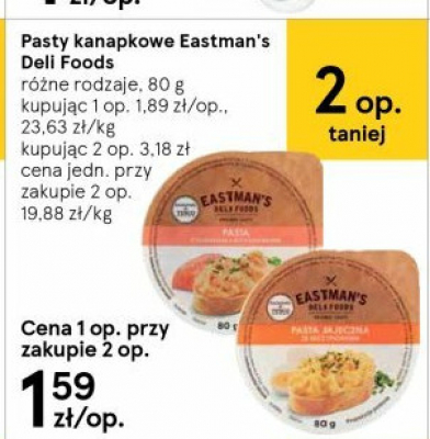 Pasta jajeczna z łososiem i szczypiorkiem Eastman's deli foods promocja