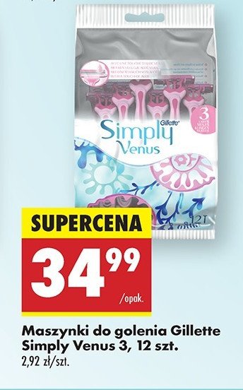Maszynka do golenia Gillette simply venus 3 promocja