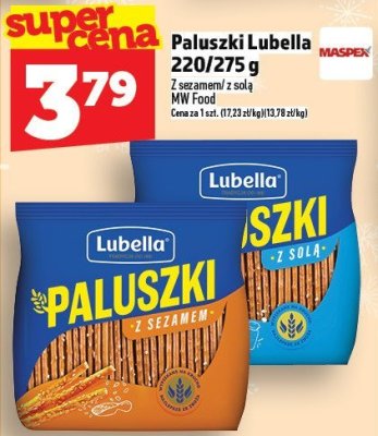 Paluszki Lubella 220/275g promocja w TOPAZ