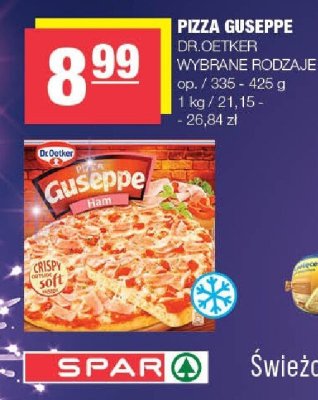 Pizza Guseppe Dr. Oetker wybrane rodzaje promocja w SPAR