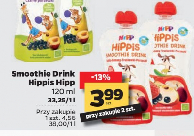 Smoothie drink jabłka banany truskawki porzeczki Hipp hippis promocja