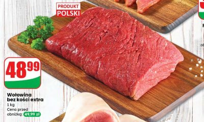 Wołowina bez kości extra Agro Rydzyna promocja w Dino