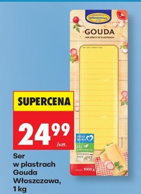 Ser w plastrach Gouda Włoszczowa promocja w Biedronka