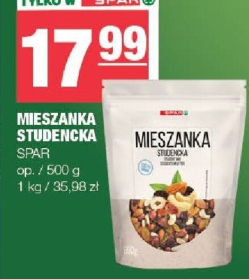 Mieszanka studencka SPAR promocja w SPAR