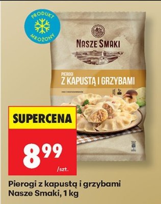 Pierogi z kapustą i grzybami Nasze Smaki promocja w Biedronka
