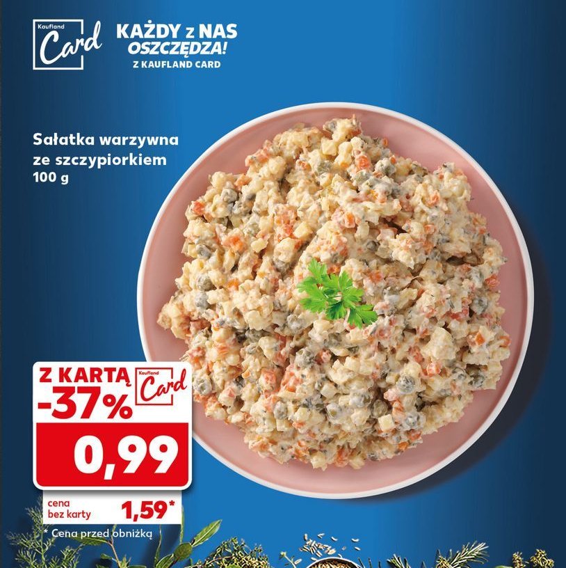 Sałatka warzywna ze szczypiorkiem promocja