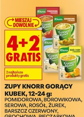 Zupa gorący kubek 12-24g: żurek promocja w Biedronka
