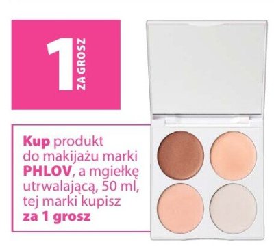 Paletka do makijażu PHLOV z mgiełką utrwalającą 50 ml promocja w Hebe