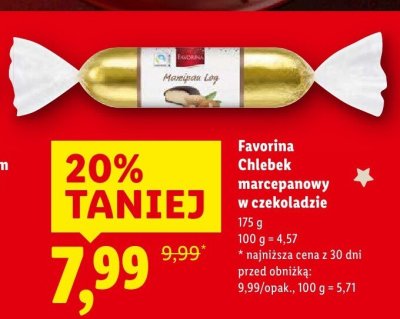 Chlebek marcepanowy w czekoladzie Favorina promocja w Lidl